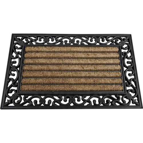 Thumbnail - Siena Garden 3691441076 Gummimatte Impalla Fußmatte (L x B) 75 cm x 45 cm Schwarz, Beige