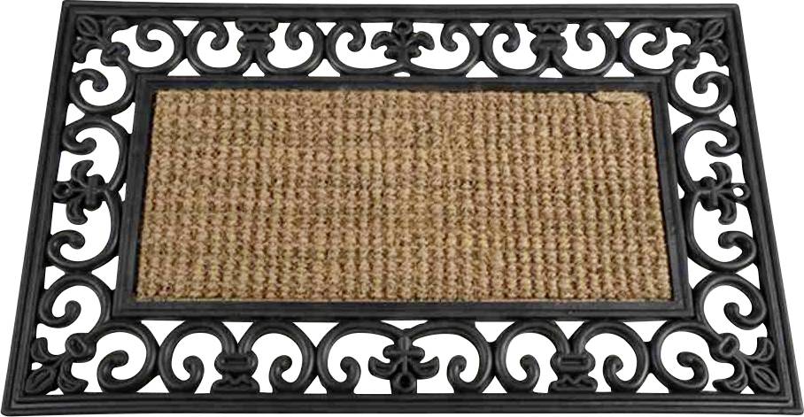 Siena Garden 3751441100 Gummimatte Gazelle Fußmatte (L x B) 75 cm x 45 cm Schwarz, Beige