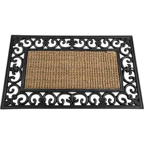Siena Garden 3751441100 Gummimatte Gazelle Fußmatte (L x B) 75 cm x 45 cm Schwarz, Beige