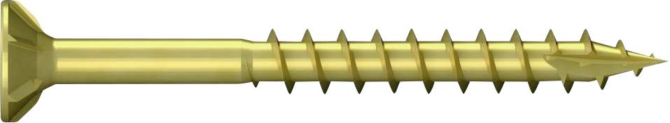 REISSER Spanplattenschrauben R2 Senkkopf PZ Teilgewinde Stahl gelb verzinkt 5,0 x 70 - 200 Stück
