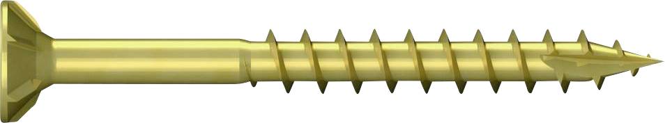 REISSER Spanplattenschrauben R2 Senkkopf PZ Vollgewinde Stahl gelb verzinkt 6,0 x 50 - 200 Stück