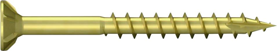 REISSER Spanplattenschrauben R2 Senkkopf PZ Teilgewinde Stahl gelb verzinkt 6,0 x 120 - 100 Stück