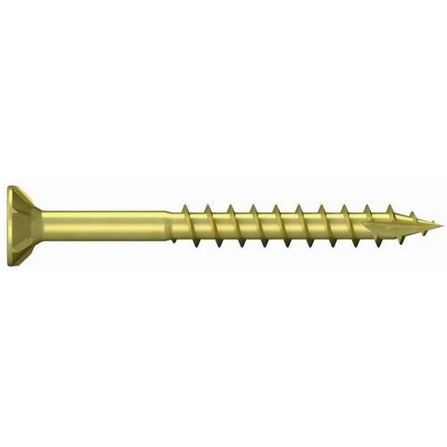 REISSER Spanplattenschrauben R2 Senkkopf PZ Teilgewinde Stahl gelb verzinkt 6,0 x 140 - 100 Stück