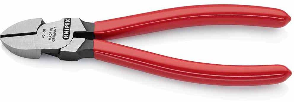 Seitenschneider L.160mm Kopf pol.Ku.-Überzug KNIPEX