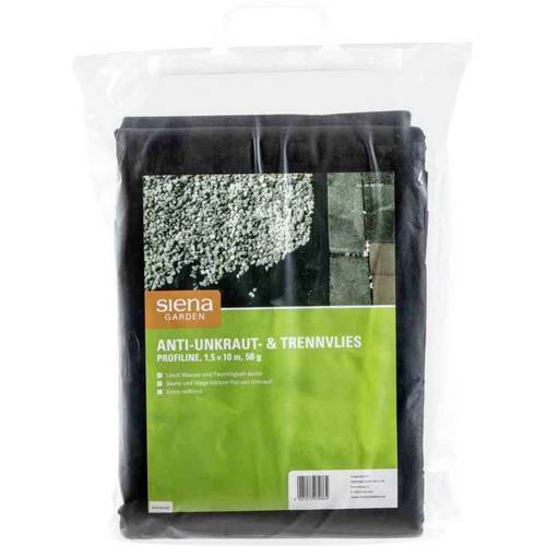 Siena Garden 621157 Anti-Unkrautvlies 50g, Maße: 1,5x10 Farbe: schwarz 1 St.