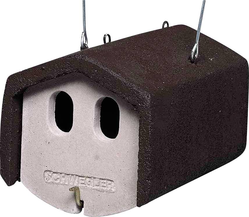 Schwegler 00158/0 Nischenbrüterhöhle 1N zum Aufhängen, zwei ovale Einfluglöcher 1 St.