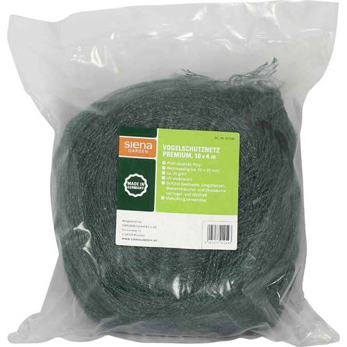 Siena Garden 25190-2-36 Vogelschutznetz 10x4m,Profi 20x20mm, Bändchen 1 St.