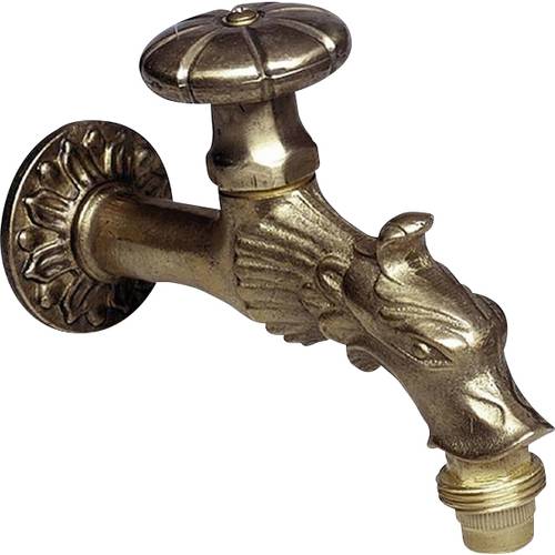 Puteus 734930/52073-E Wasserhahn Schlauch-Anschluss 13 mm (1/2) Ø Gold