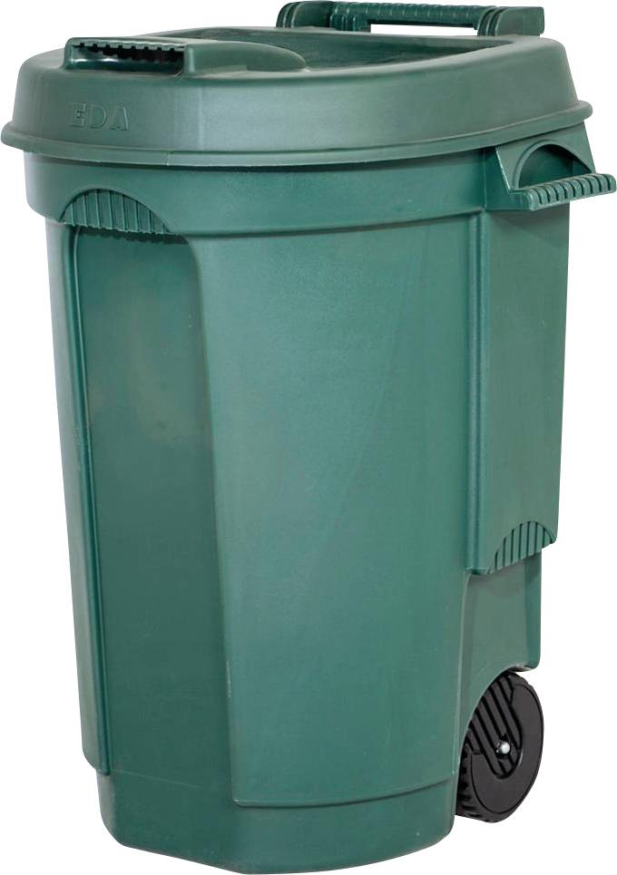 EDA 10633 Mülltonne 110 l Polypropylen (L x B x H) 58 x 55 x 81 cm Grün N/A 1 St.