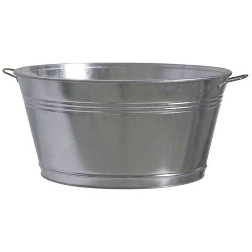 Siena Garden 543530 Zinkwanne, silber, Ø51x25 cm Stahlblech, verzinkt 1 St.