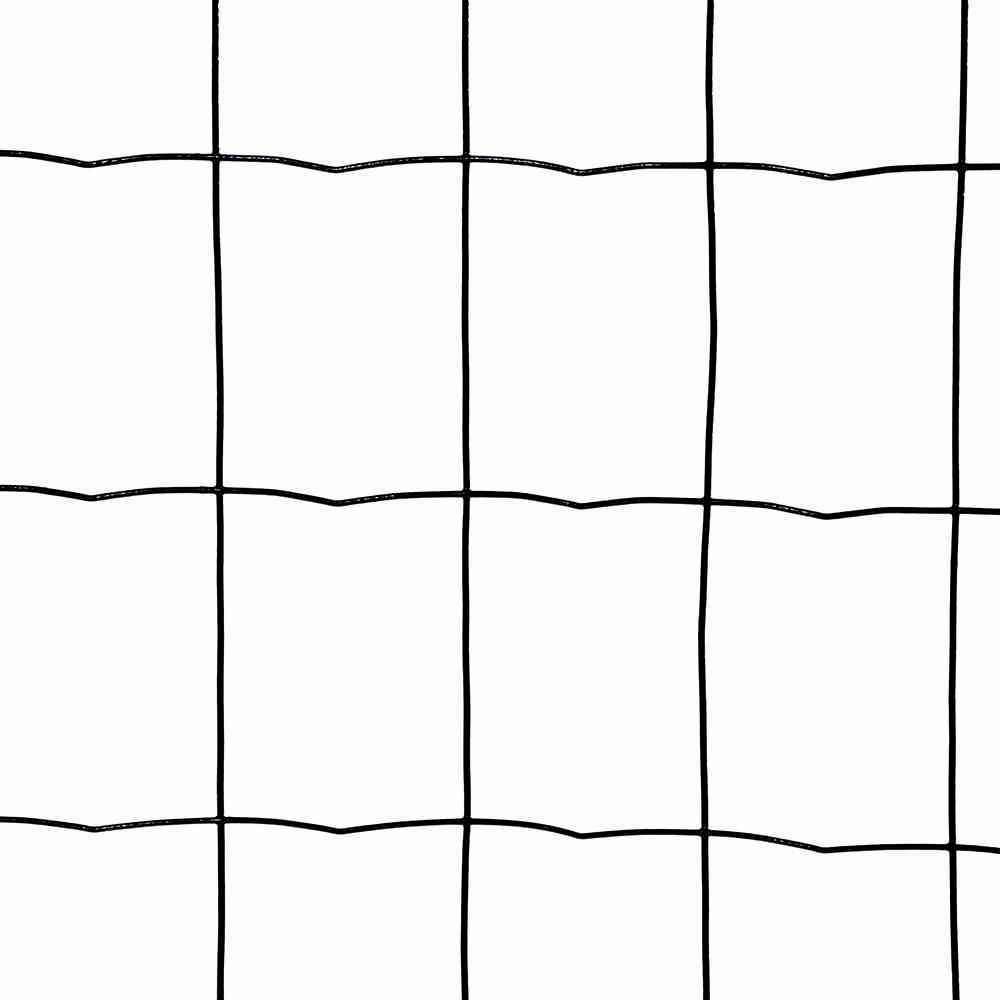 Ein Gittermuster, bestehend aus vertikalen und horizontalen schwarzen Linien auf weißem Hintergrund, erzeugt quadratische Formen.