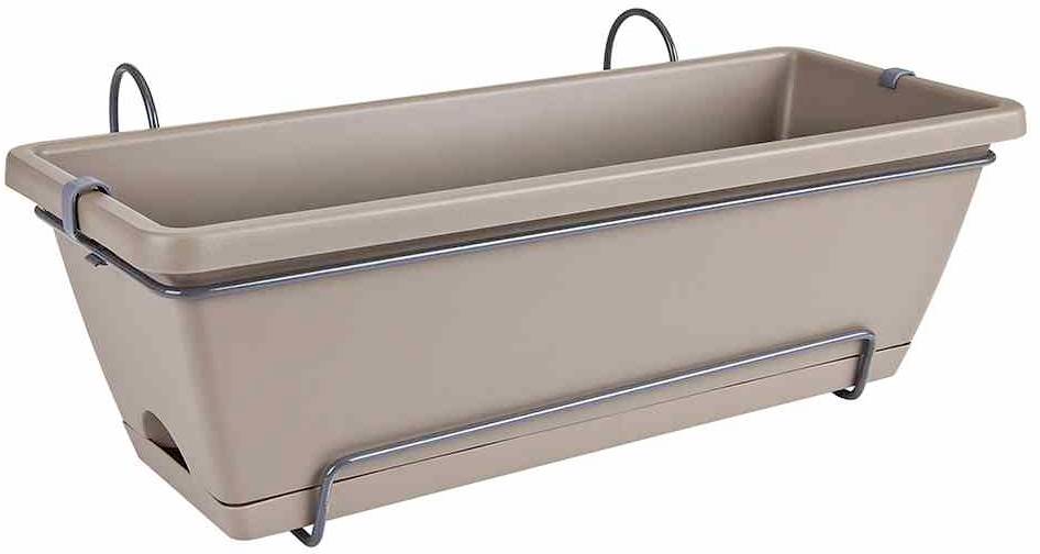 Elho 5011805041000 Pflanzgefäß Kunststoff Taupe