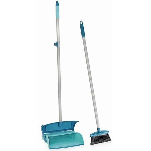 Leifheit Kehrset mit Stiel und Schmutzcontainer 41405 grün