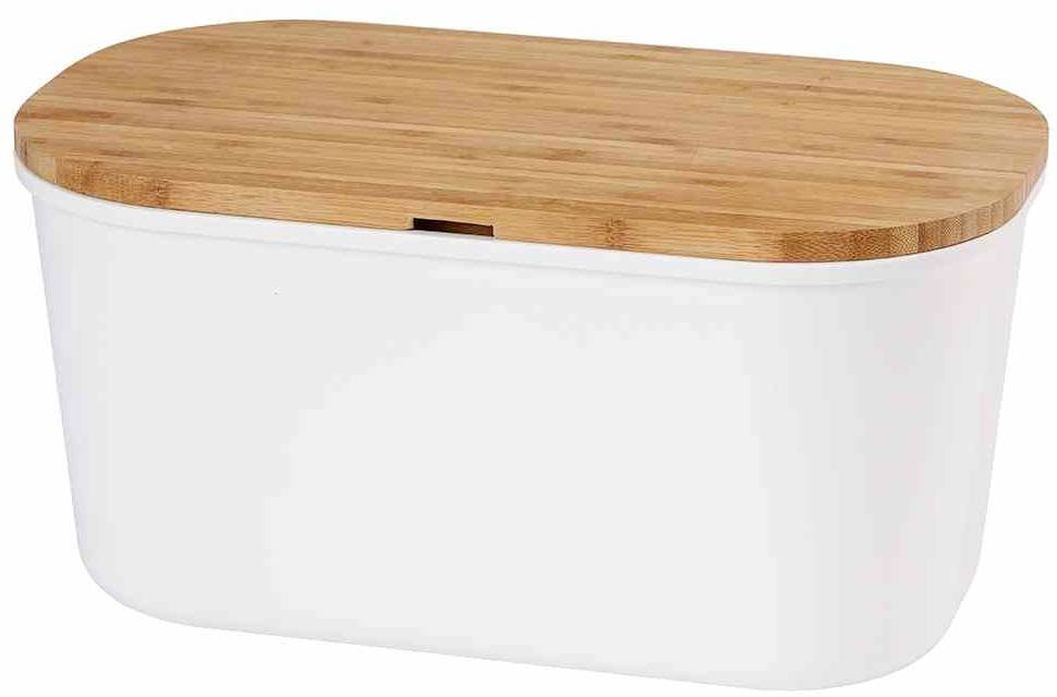 Kesper 58080 Brotbox weiß Melamin, 37 x 17,5 x 21,5 cm