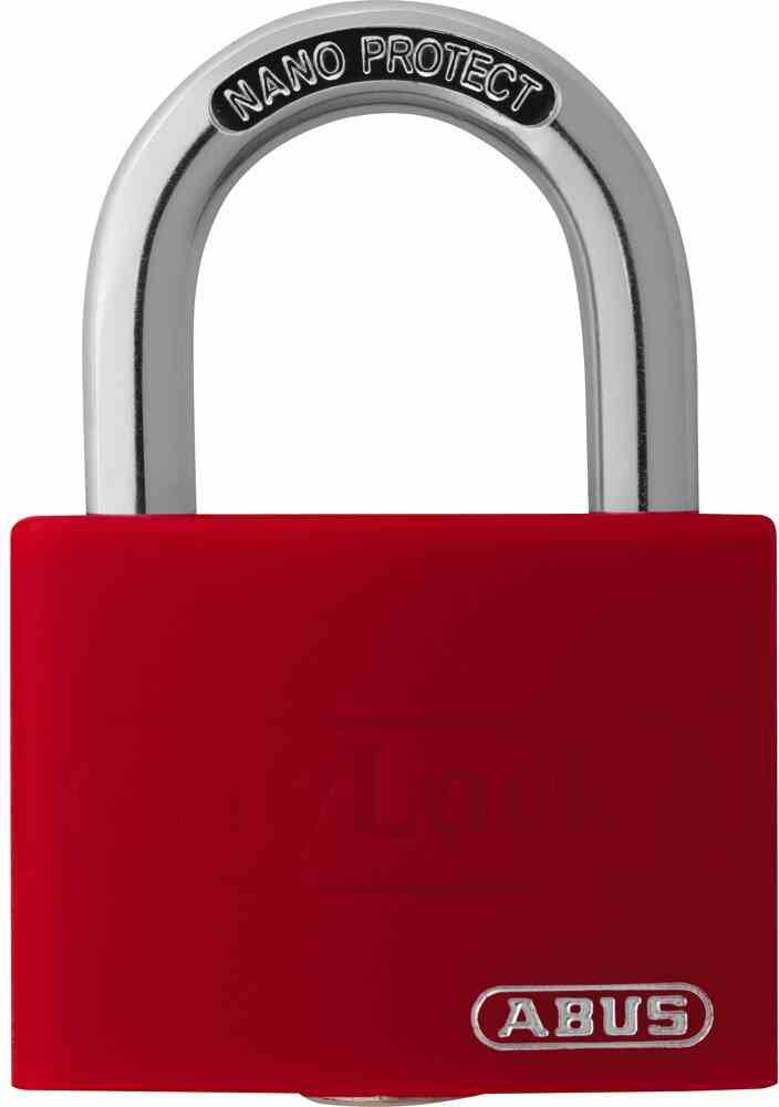 Zylindervorhangschloss T65AL/40 rot Lock-Tag Schlossk.-B.43mm Alu.versch.-schl.-0