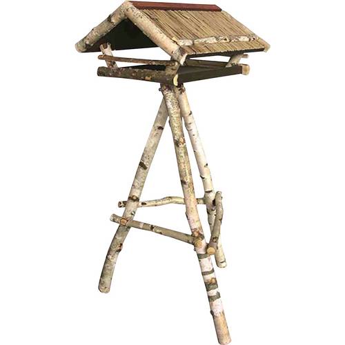 Siena Garden 50038 Vogelfutterhaus 52x55x25 cm, Birkenholz 1 St.