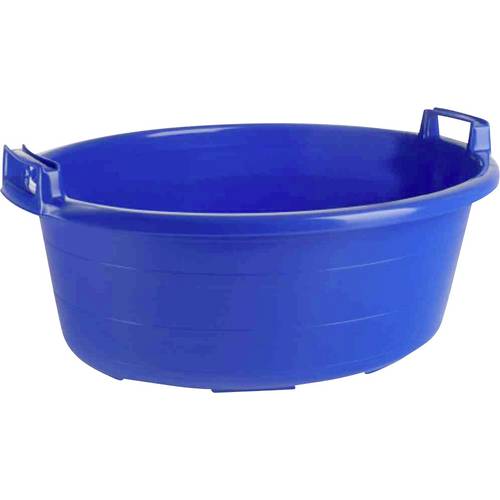 Wanne oval 75 cm/60 l blau hochstehende Griffe