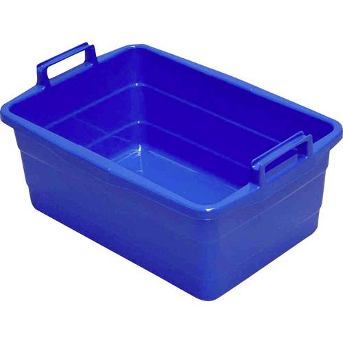 Thumbnail - Wanne eckig 50 cm/26 l blau hochstehende Griffe