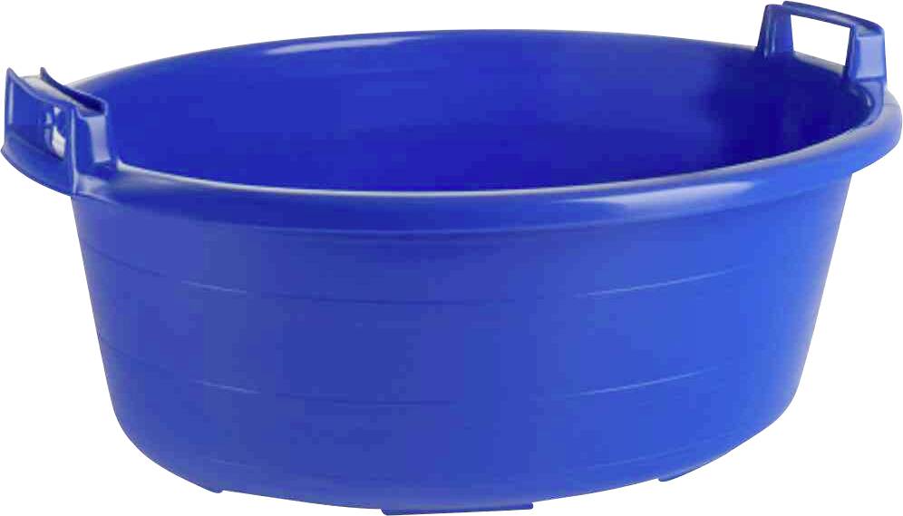 Wanne oval 65 cm/40 l blau hochstehende Griffe