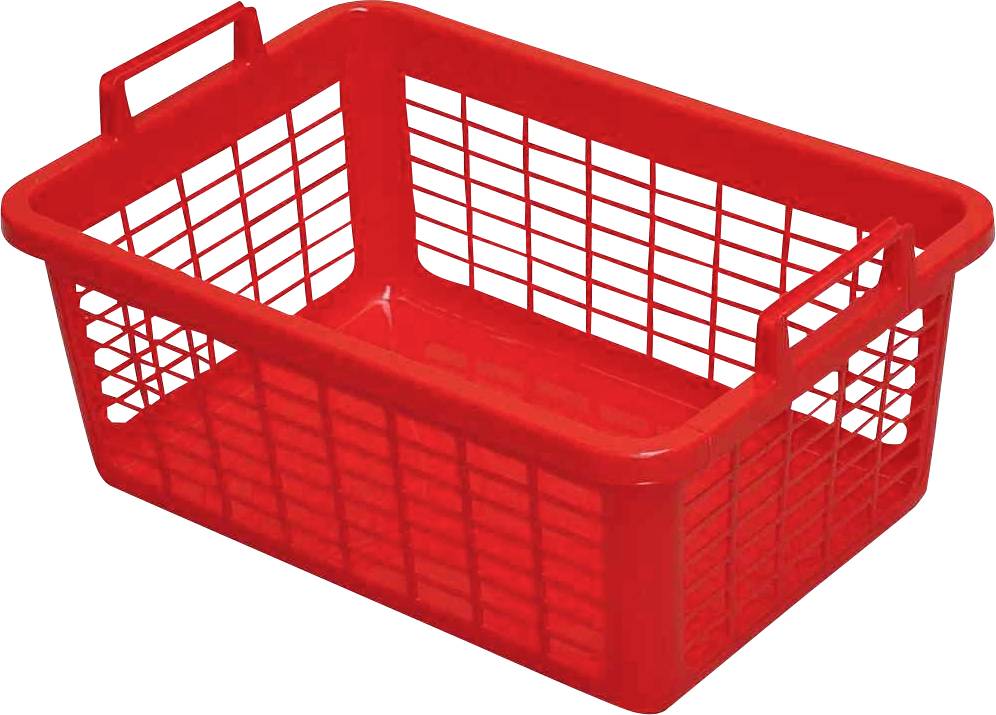 Korb L800xB535xH300mm 85 lPE rot LOCKWEILER