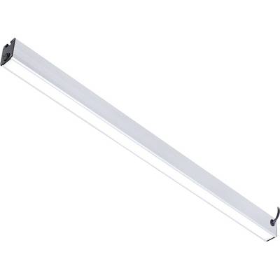 Langgestreckte, rechteckige LED-Leuchte in einem schlanken, modernen Design. Ideal für die Deckenmontage in Büros oder Wohnräumen.