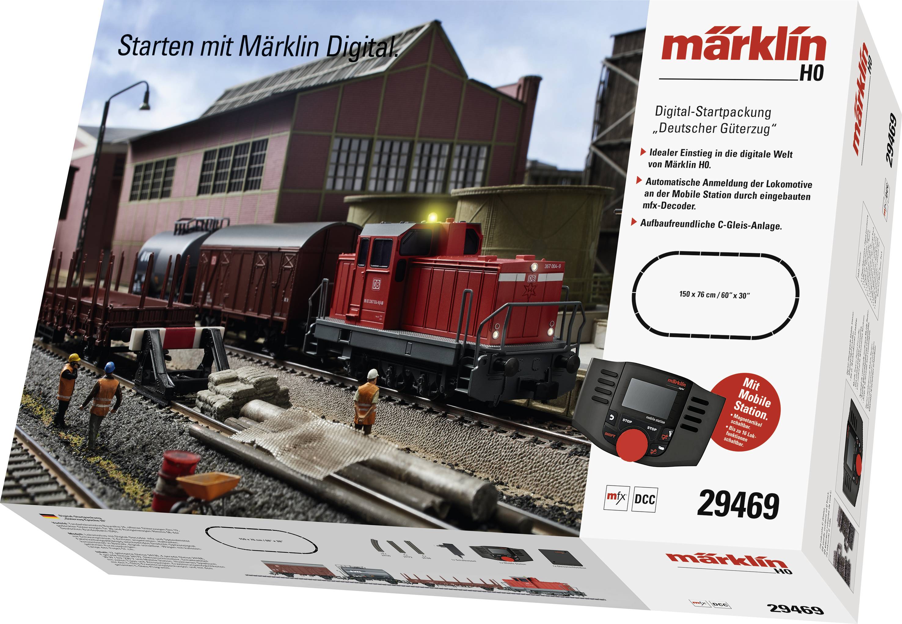 Märklin 029469 H0 Digital-Startpackung "Moderner Rangierbetrieb" DHG 700 der DB-AG-5