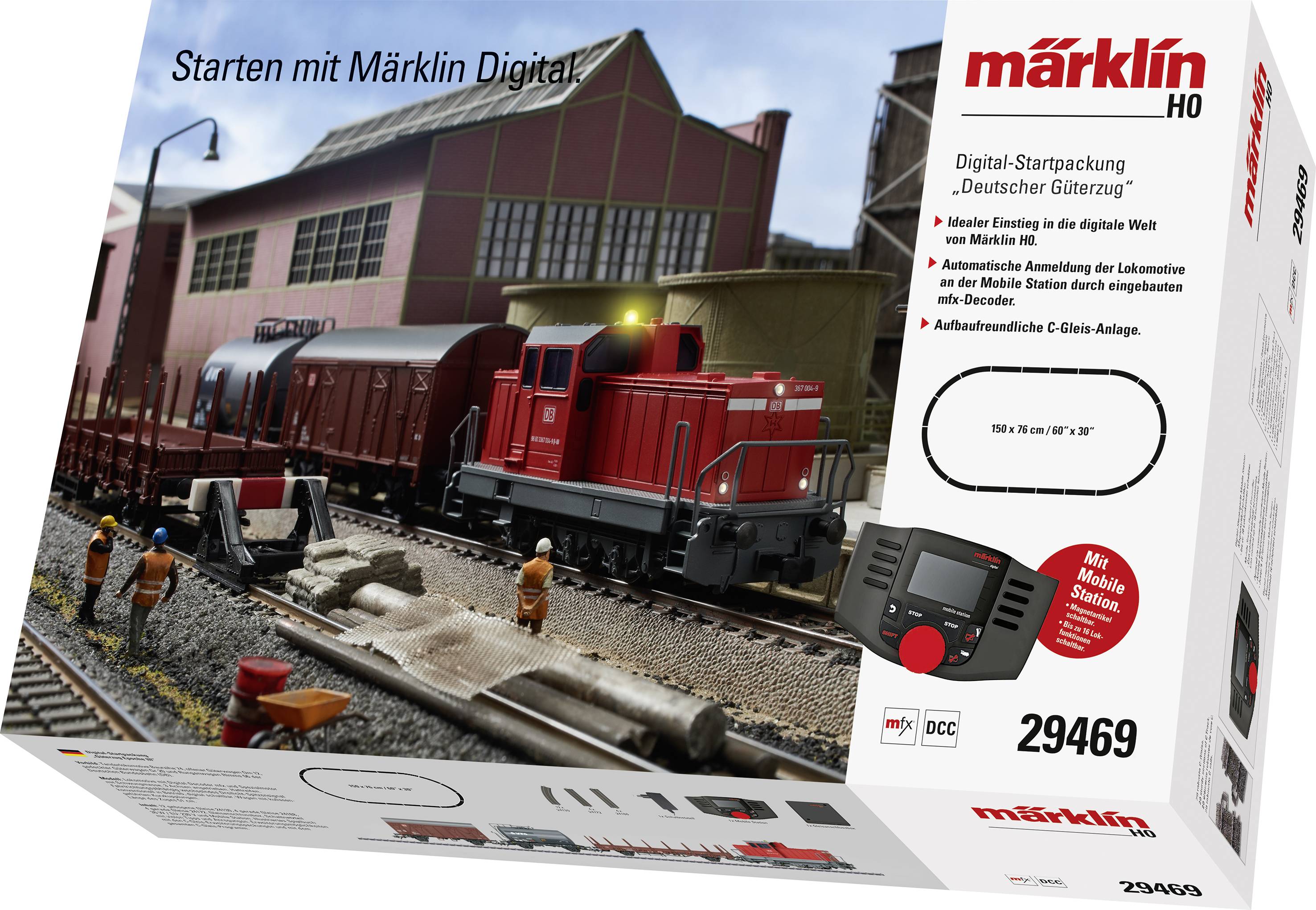 Märklin 029469 H0 Digital-Startpackung "Moderner Rangierbetrieb" DHG 700 der DB-AG-9