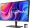 Ein ASUS ProArt Monitor mit lebendigem, buntem Bildschirm und externem Farbkalibriergerät, geeignet für professionelle Grafikanwendungen.