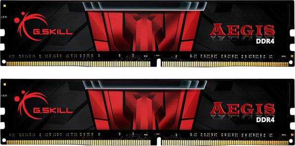 G.Skill Aegis PC-Arbeitsspeicher Kit   DDR4 32 GB 2 x 16 GB Non-ECC 3200 MHz 288pin DIMM CL16-18-18-38 F4-3200C16D-32GIS