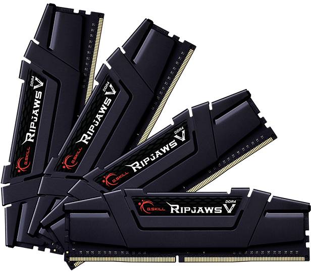 G.Skill Ripjaws V PC-Arbeitsspeicher Kit DDR4 32 GB 4 x 8 GB Non-ECC 3200 MHz 288pin DIMM CL15-15-15-35 F4-3200C15Q-32GVK