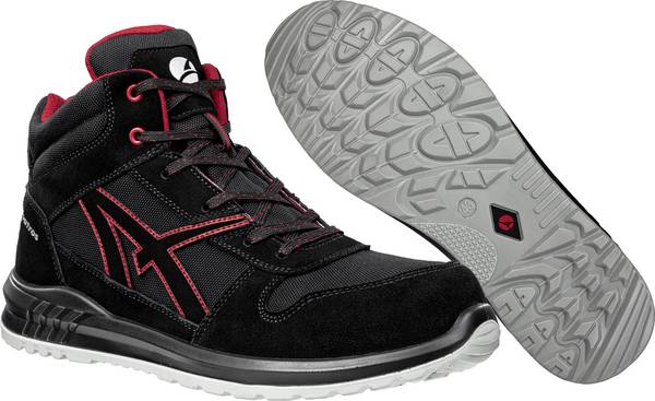 Albatros CLIFTON MID SRC 638700210000043 Sicherheitsstiefel S3 Schuhgröße (EU): 43 Schwarz, Rot 1 Paar