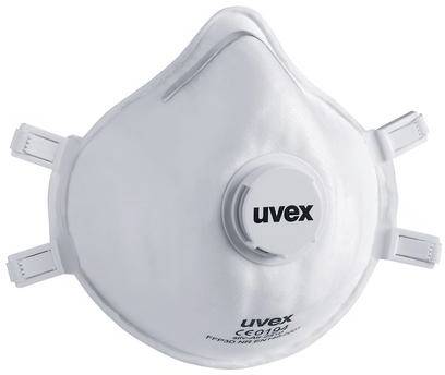 uvex Atemschutzmaske silv-Air c 2312 FFP3 D, Einwegmaske mit Ausatemventil, 15St-0