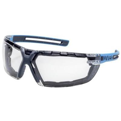 uvex x-fit (pro) 9199680 Schutzbrille inkl. UV-Schutz Blau, Grau DIN EN 166, DIN EN 170
