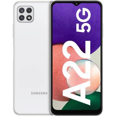 Samsung Galaxy A22 5G 5G Smartphone  64 GB 16.8 cm (6.6 Zoll) Weiß Android™ 11 Dual-SIM
