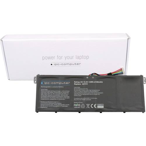 ipc-computer Notebook-Akku AC14B8K Replace 15.2 V 2100 mAh Acer