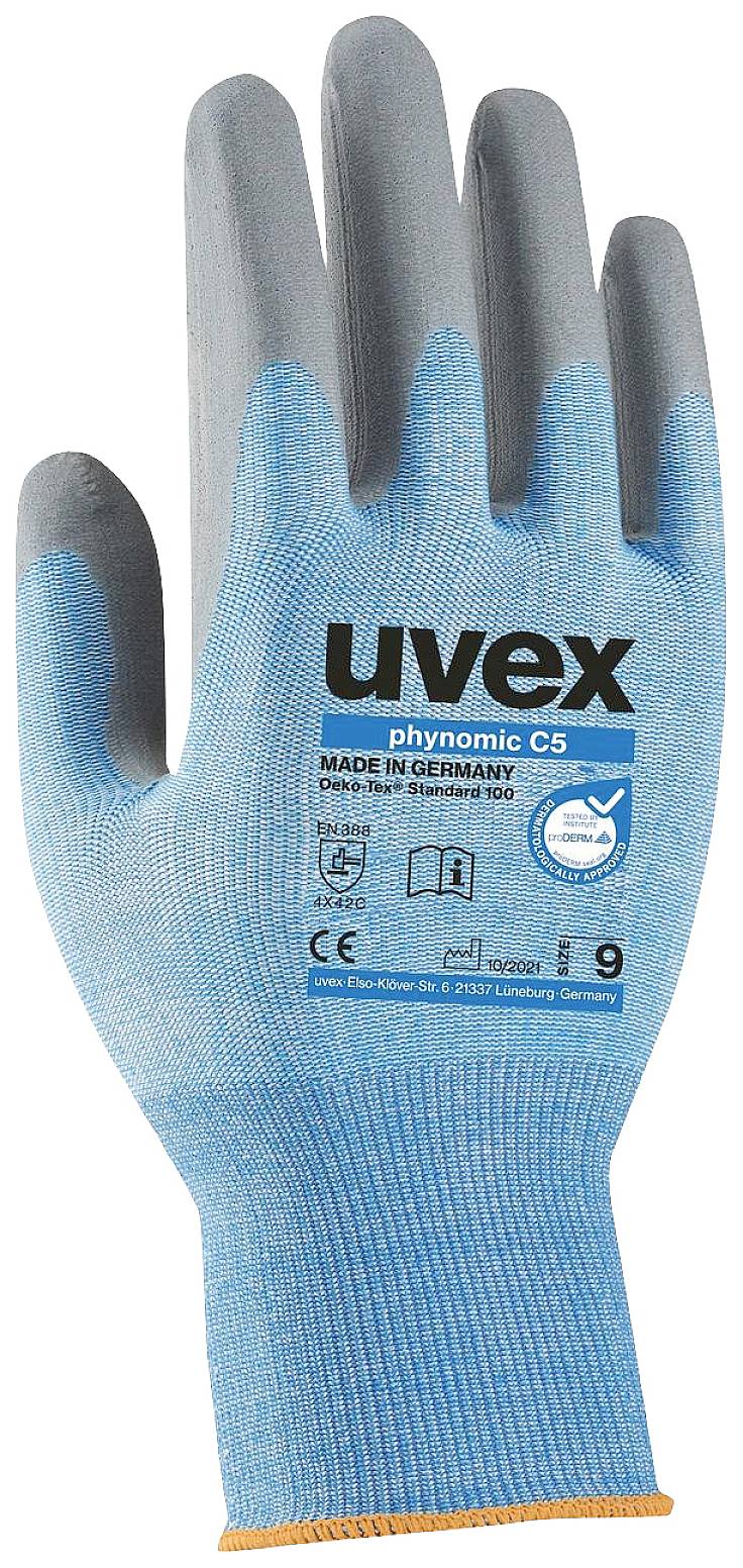 UVEX phynomic 6008112 Polymer Schnittschutzhandschuh Größe (Handschuhe): 12 EN 388 1 Paar