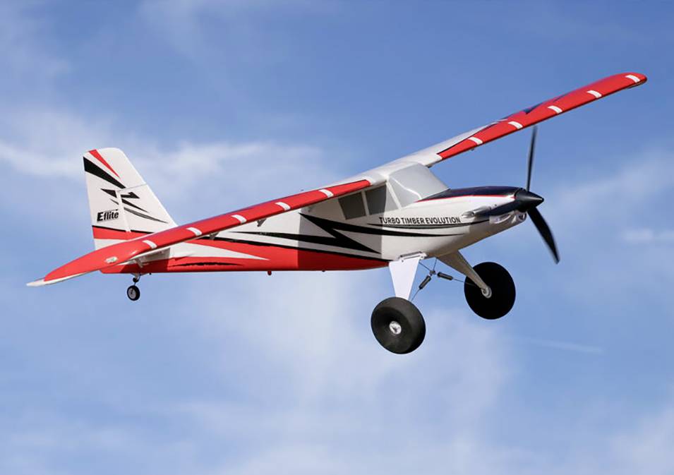 Sportflugzeug mit großen Rädern für Graspisten