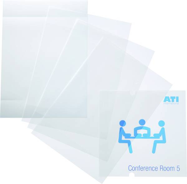 Türschild 483419 B x H Transparent