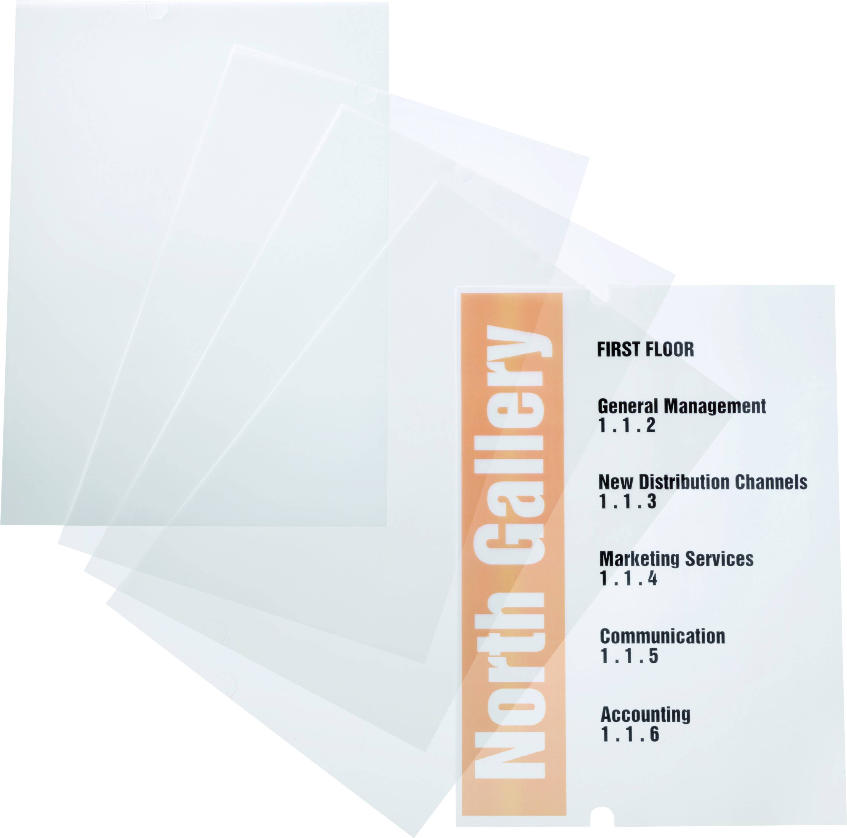 Durable Türschild 483519 (L x B x H) 297 x 210 x 297 mm Transparent 483519-0