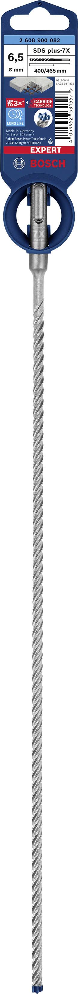 Ein Bosch Betonbohrer mit Verpackungsetikett, 12 mm Durchmesser, 200 mm Länge. Geeignet für den Einsatz in Beton- und Mauerwerk.