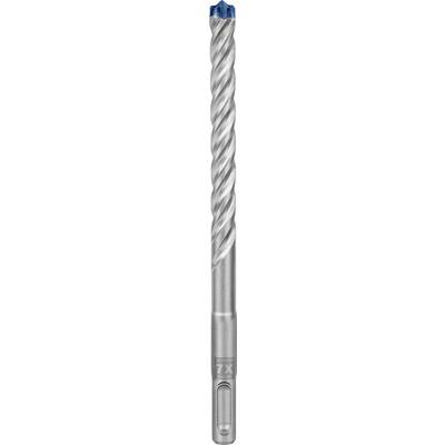 Bohrer mit spiralförmigen Schneidkanten und einer blauen Spitze, geeignet für Metall- oder Holzarbeiten.