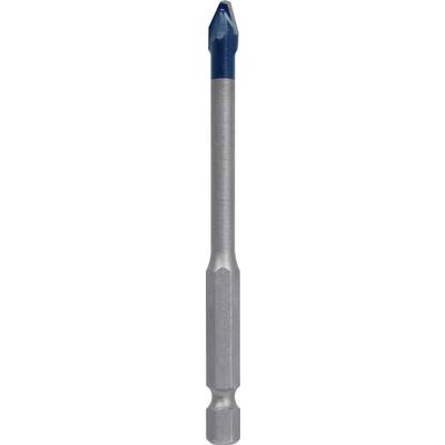 Ein grauer Metallbohrer mit blau gefärbter Spitze. Geeignet für präzises Bohren in Materialien wie Keramik oder Glas.
