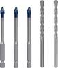 Bosch Accessories 2608900596 Fliesenbohrer-Set 5teilig 6 mm Sechskantschaft 5 St.