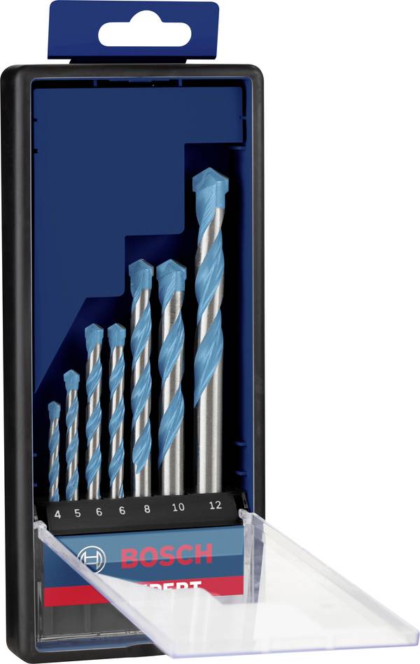Bosch Accessories EXPERT CYL-9 MultiConstruction 2608900647  Mehrzweckbohrer-Set 7teilig 4 mm, 5 mm, 6 mm, 6 mm, 8 mm, 10 mm, 12 mm Gesamtlänge 215 mm Zylinderschaft 7 St.