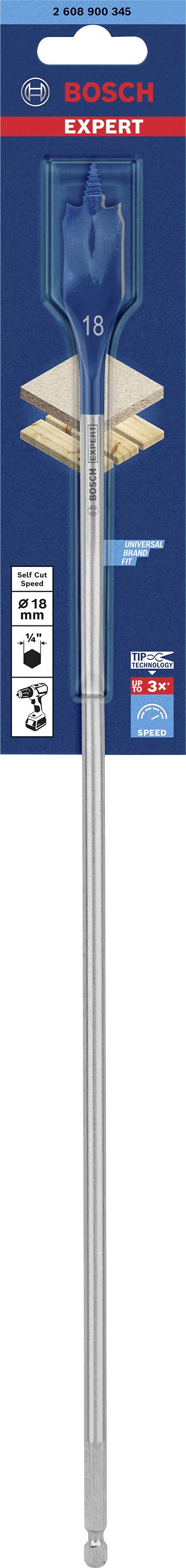 Bosch Accessories 2608900345 Holz-Fräsbohrer 1 Stück 18 mm Gesamtlänge 400 mm Sechskantschaft 1 St.-1