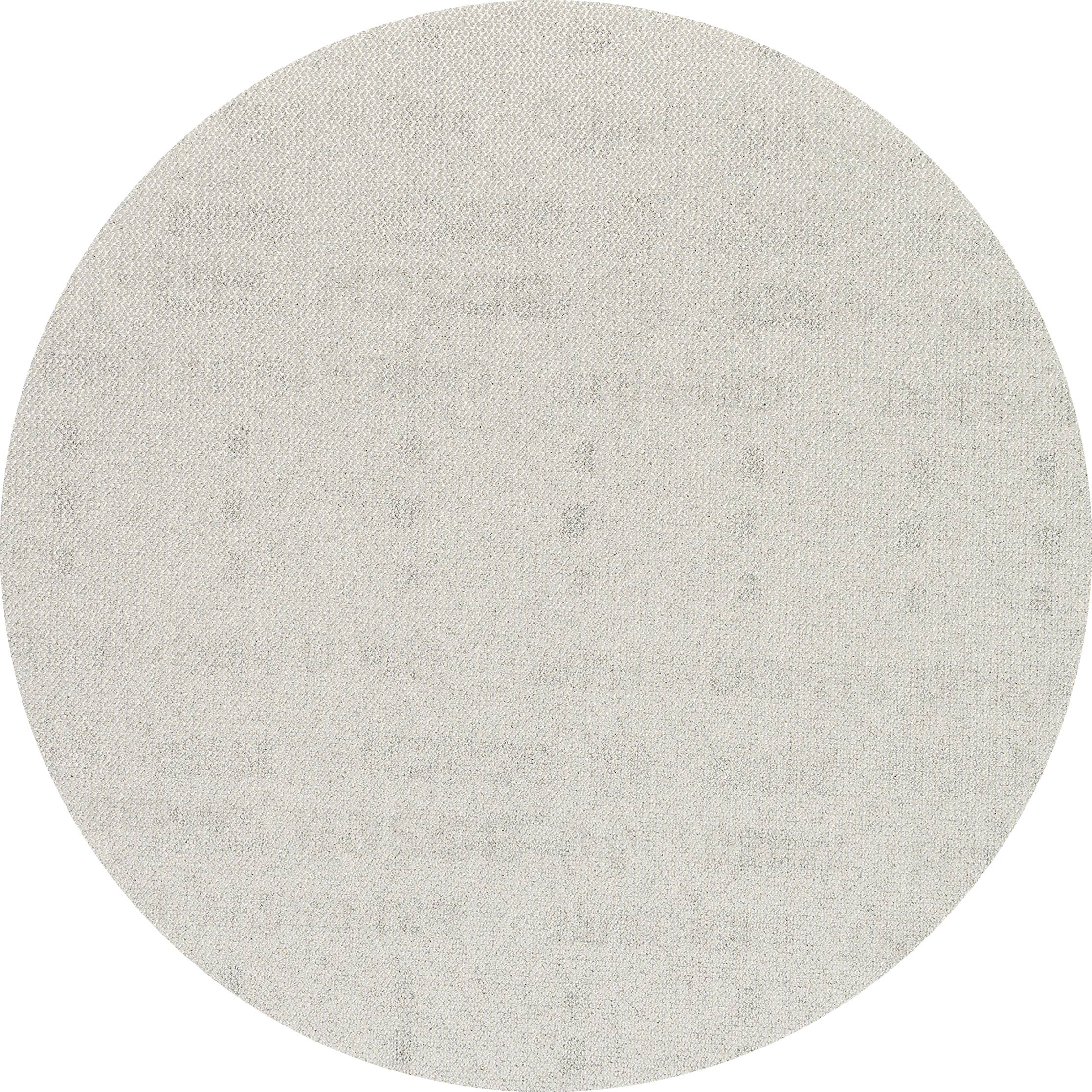 Abstraktes, hellgraues, kreisförmiges Muster auf weißem Hintergrund.