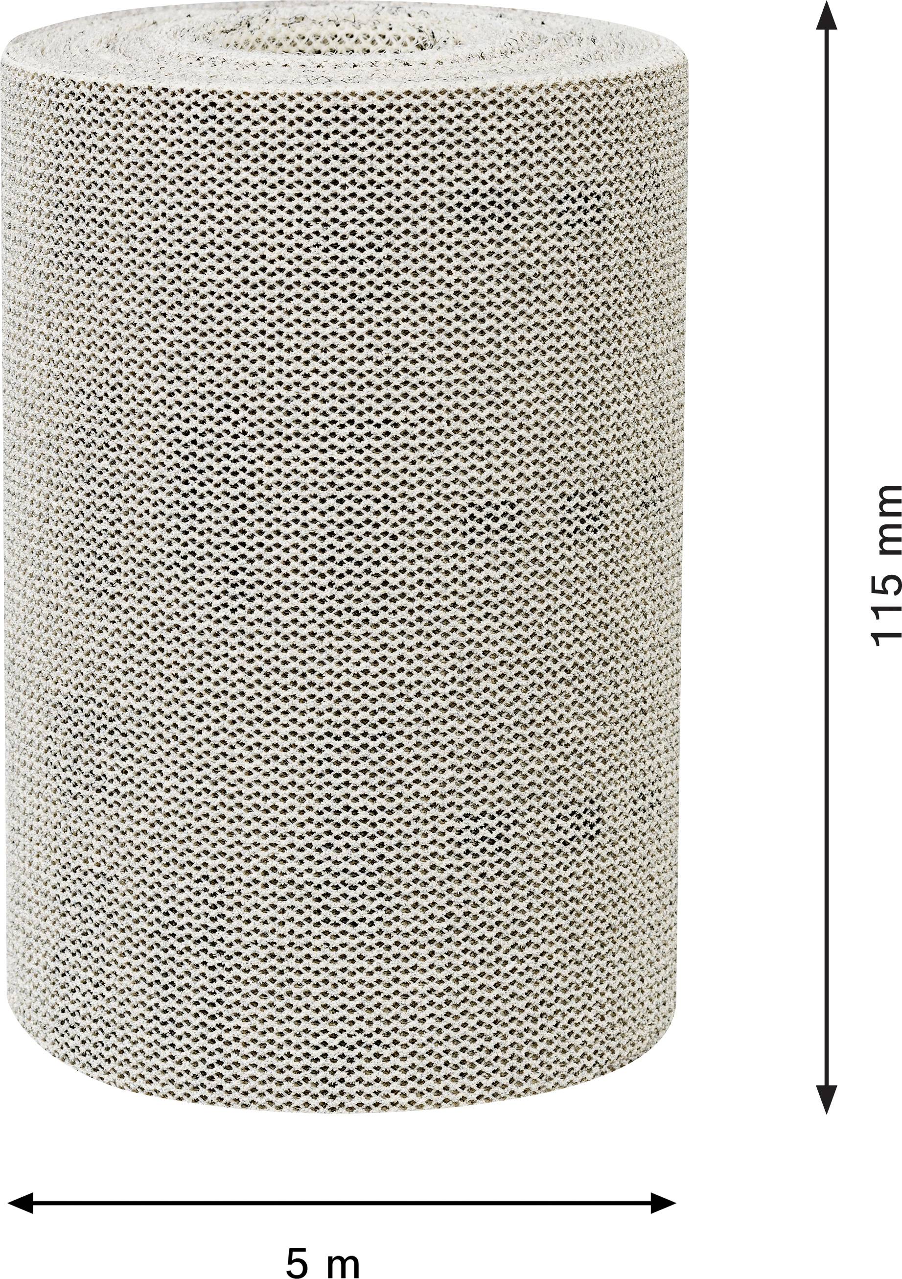 Große Rolle Wellpappe, 115 mm hoch, 5 m breit.