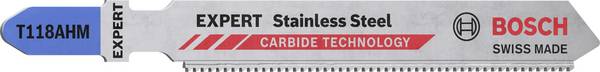 Bosch Accessories 2608900561 EXPERT ‘Stainless Steel’ T 118 AHM Stichsägeblatt, 3 Stück 3 St.