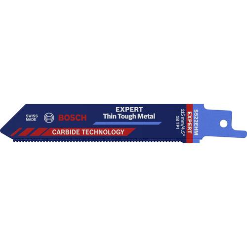 Bosch Accessories 2608900359 EXPERT ‘Thin Tough Metal’ S 522 EHM Säbelsägeblatt, 1 Stück Sägeblatt-Länge 115 mm 1 St.