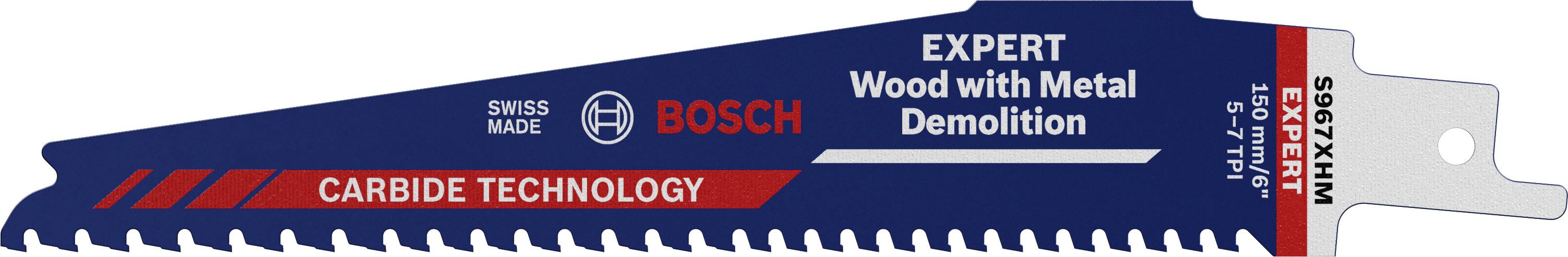 Thumbnail - Bosch Accessories 2608900396 EXPERT ‘Wood with Metal Demolition’ S 967 XHM Säbelsägeblatt, 1 Stück Sägeblatt-Länge 150 m...